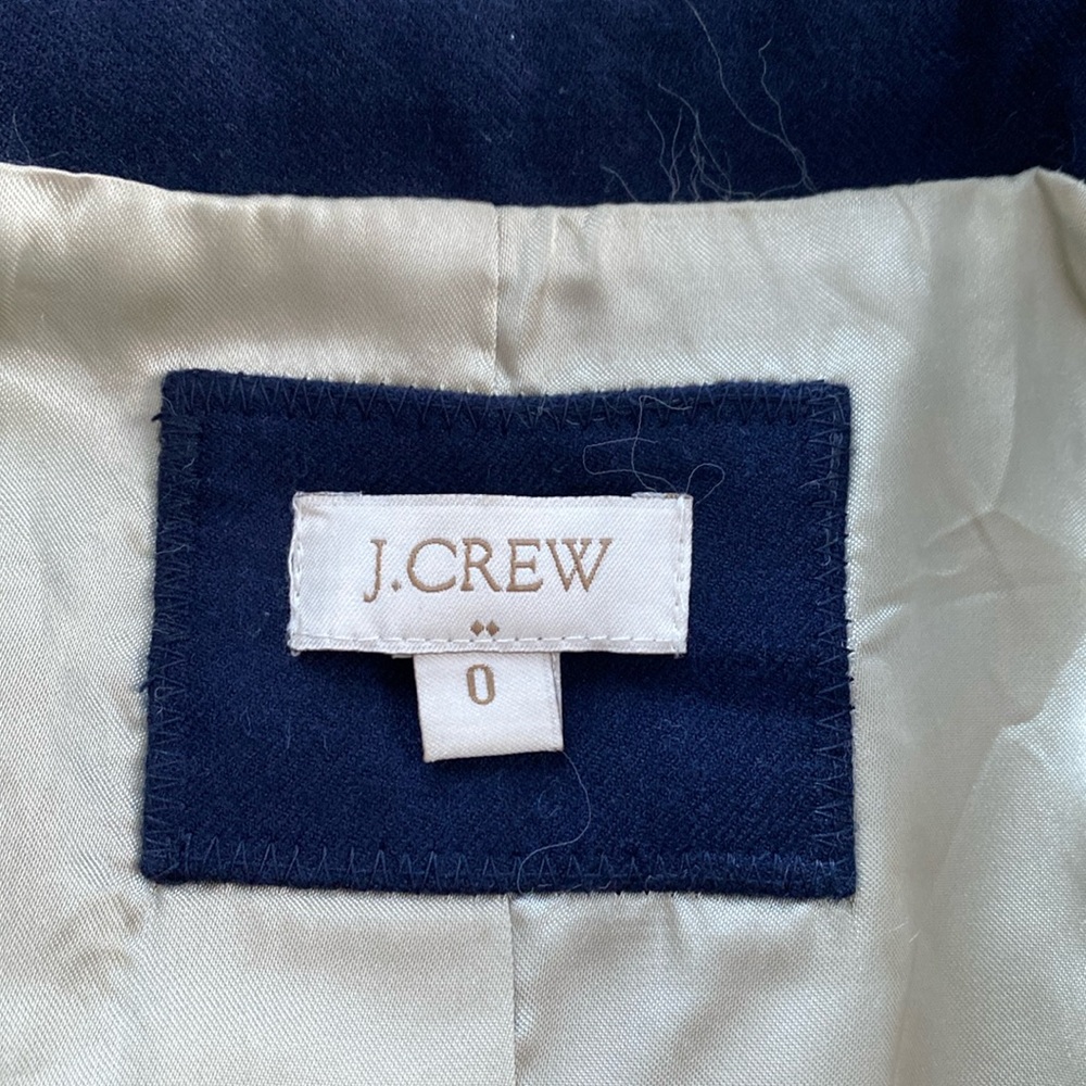 J. Crew Schoolboy Wool Blend Blazer/Suit Jacket - Size 0 - Picture 5 of 10